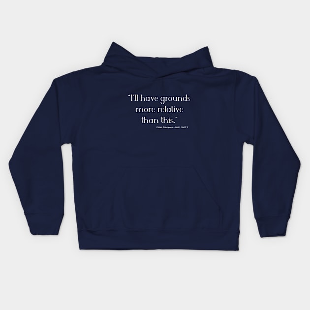 I'll Have Grounds Kids Hoodie by Less Famous Quotes